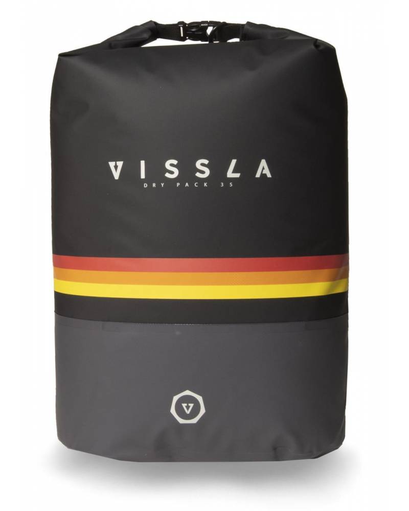 Vissla 7 Seas 35L Dry Backpack - Black 3 front