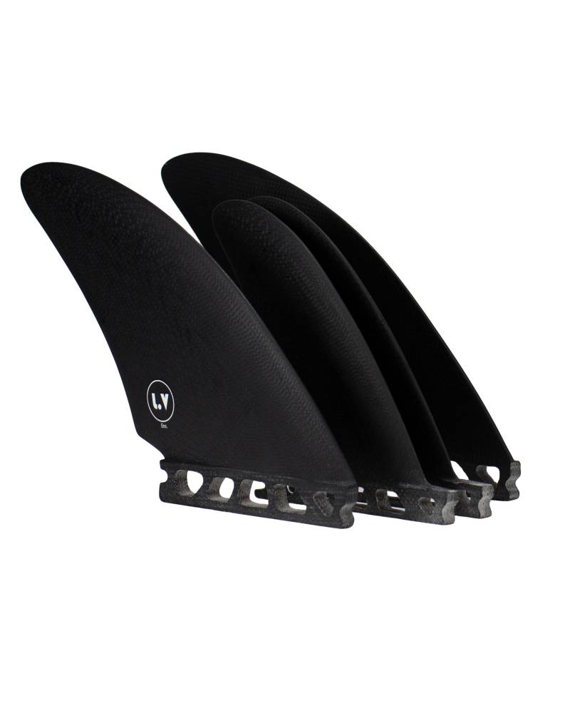 LVfins SB Quad Keel Set - Black