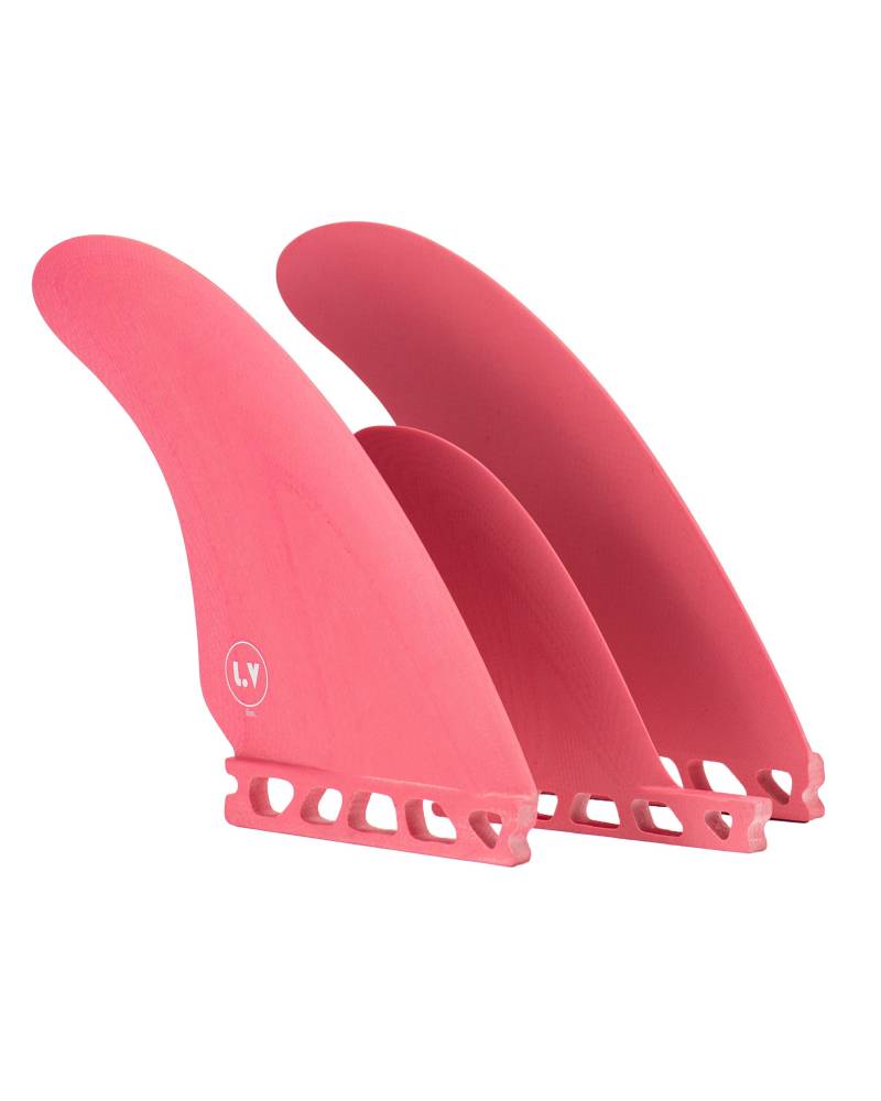 LVfins Twin Centre Trailer 2+1 Fin Set angle