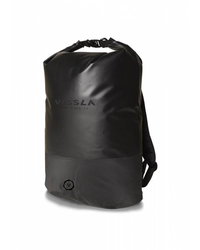 Vissla 7 Seas 35L Dry Backpack - Black 2 side