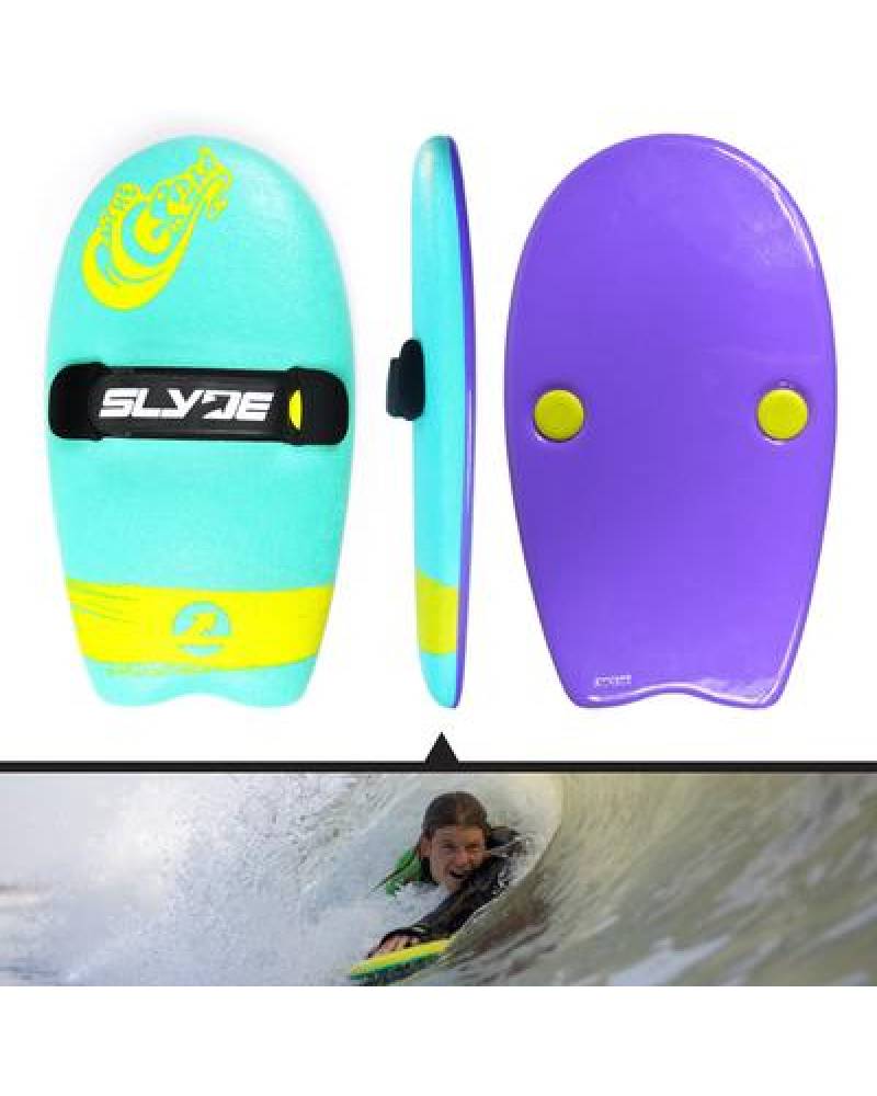 Slyde Grom Soft Top Handboard - Turquoise/Purple