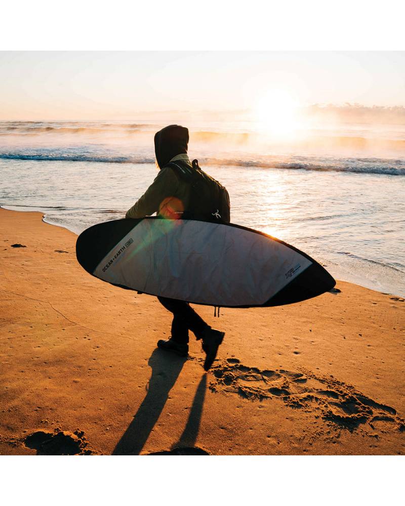 Compact Day Shortboard Cover - Silver / 6'8"