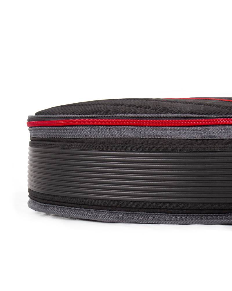 Double Compact Shortboard Cover - Black/Red / 6'8"