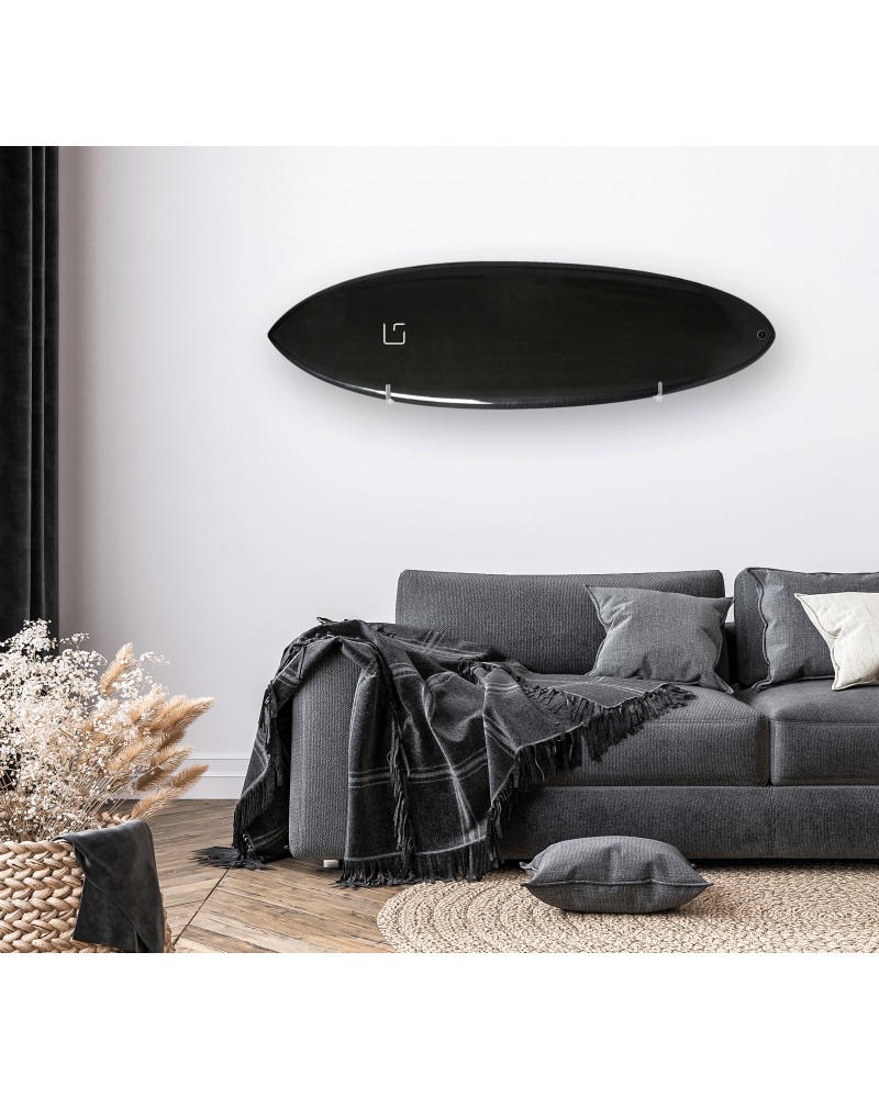 Ghost Racks Leaner Surfboard Wall Rack Original holding black surfboard