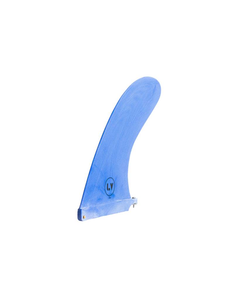LV Fins LB Half Bell Raked Pivot 10" Single Fin - Blue 3