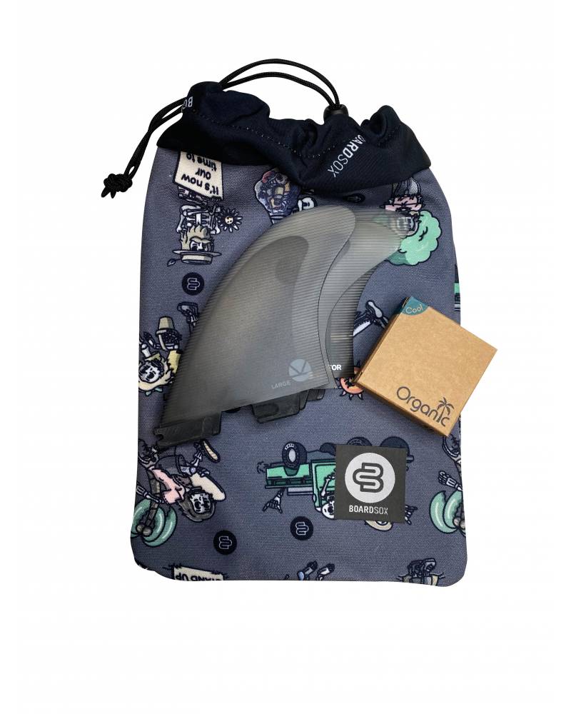 Boardsox Wax/Fin Bag - The Skeletor with fin