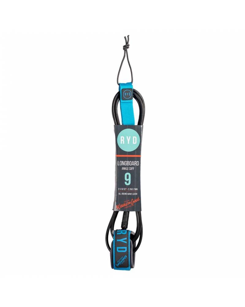 9ft Longboard Ankle 7mm - Blue/Grey