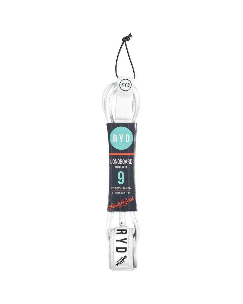 9ft Longboard Ankle 7mm - White