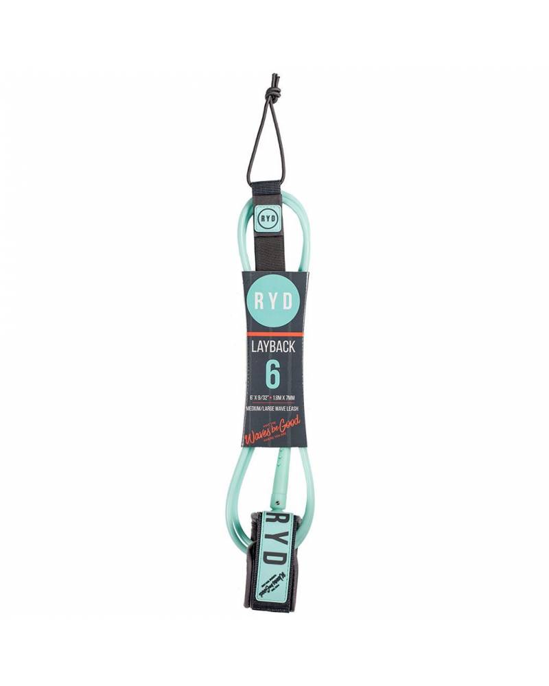 6ft Layback 7mm - Aqua/Grey
