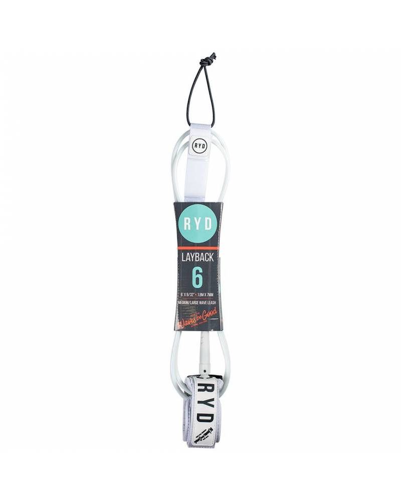 6ft Layback 7mm - White