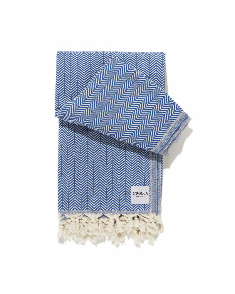 OZoola Bronte Family Beach Blanket - Royal Blue