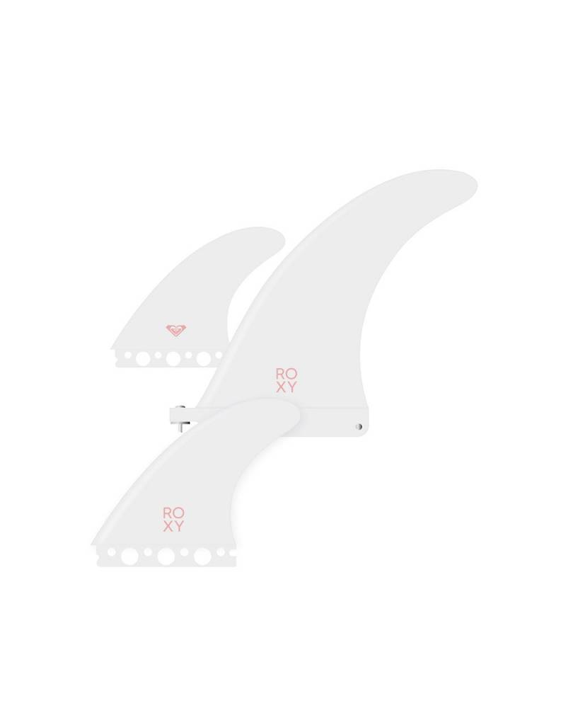 Roxy 2+1 Fin Set - White