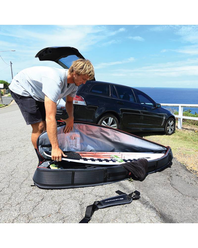 Triple Compact Shortboard Cover - Silver / 6'8"