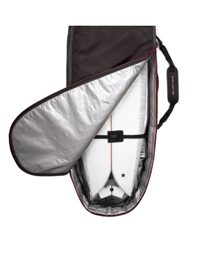 Double Compact Fish Cover - Black/Red / 7'2"