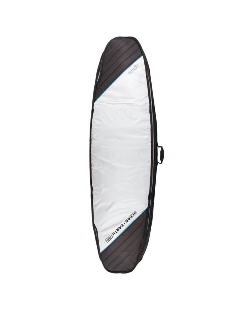 Double Compact Shortboard Cover - Silver / 6'4"