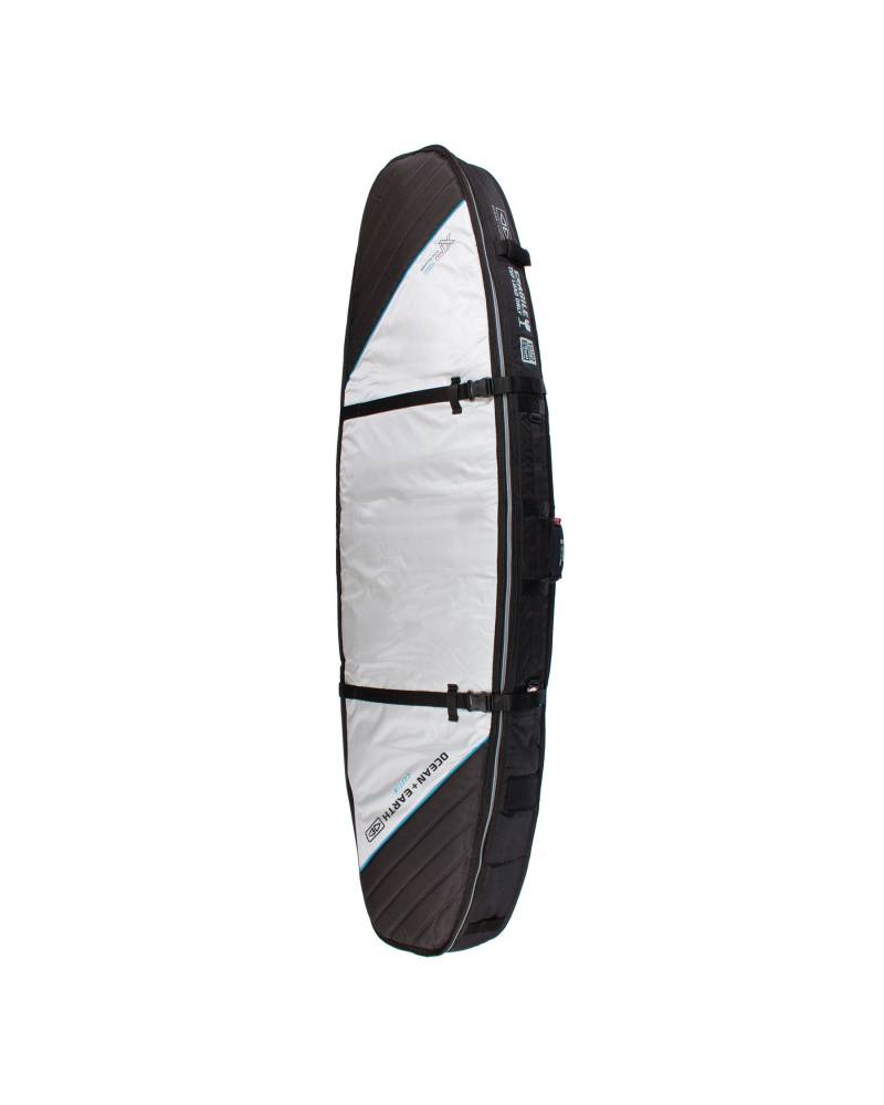 Double Coffin Shortboard Cover - Silver / 7'0"