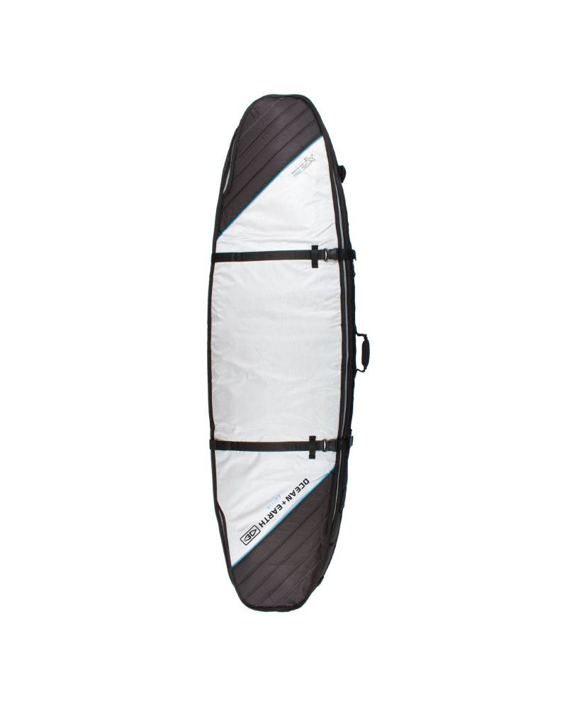 Triple Coffin Shortboard Cover - Silver / 6'6"