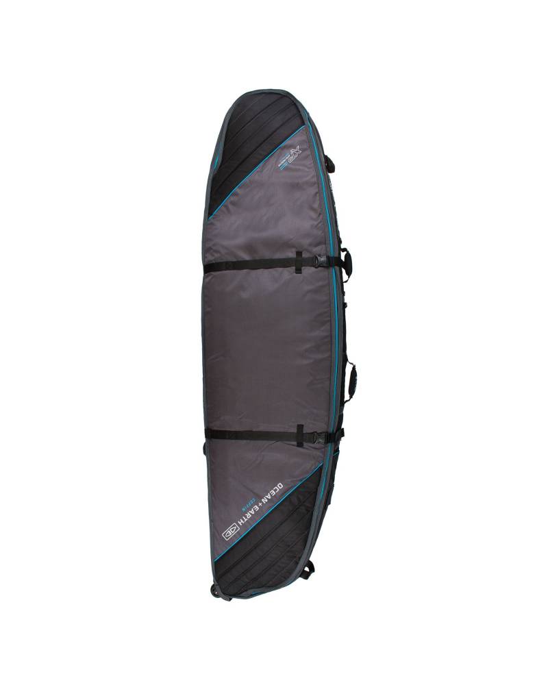 Triple Wheel Shortboard Cover - Black/Blue / 7'0"
