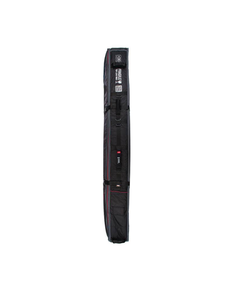 Triple Wheel Shortboard Cover - Black/Red / 7'6"