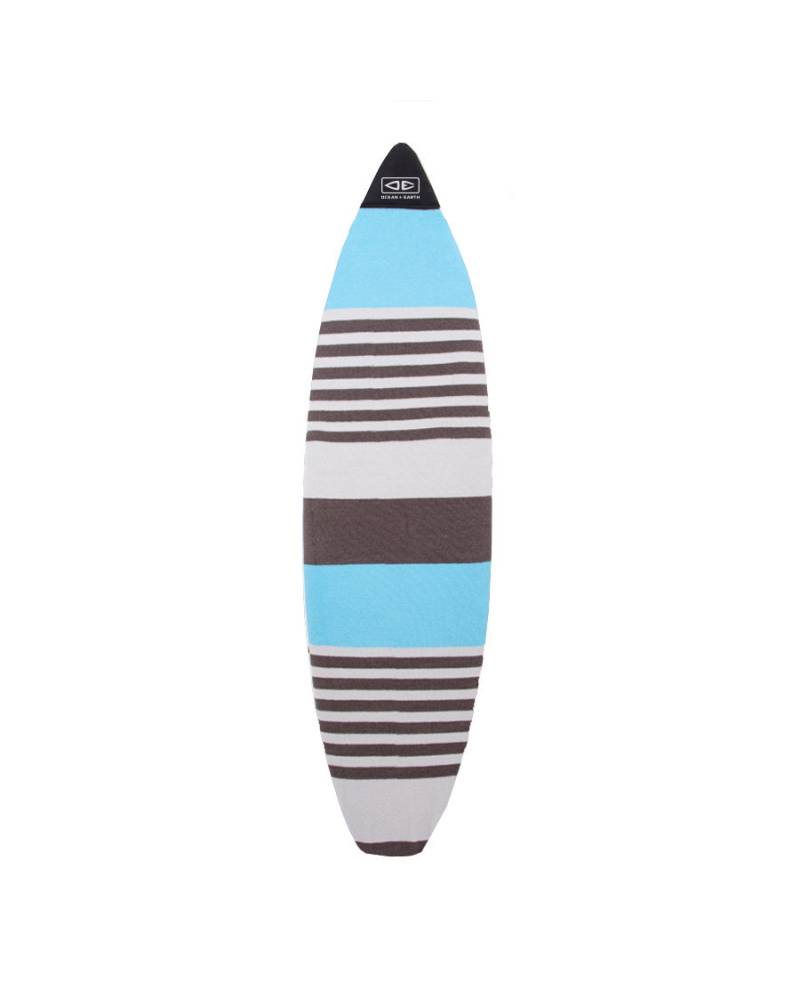 Shortboard Stretch SOX Cover - Blue / 6'0" Front View