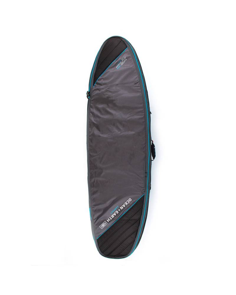 Triple Compact Shortboard Cover - Black/Blue / 6'4"