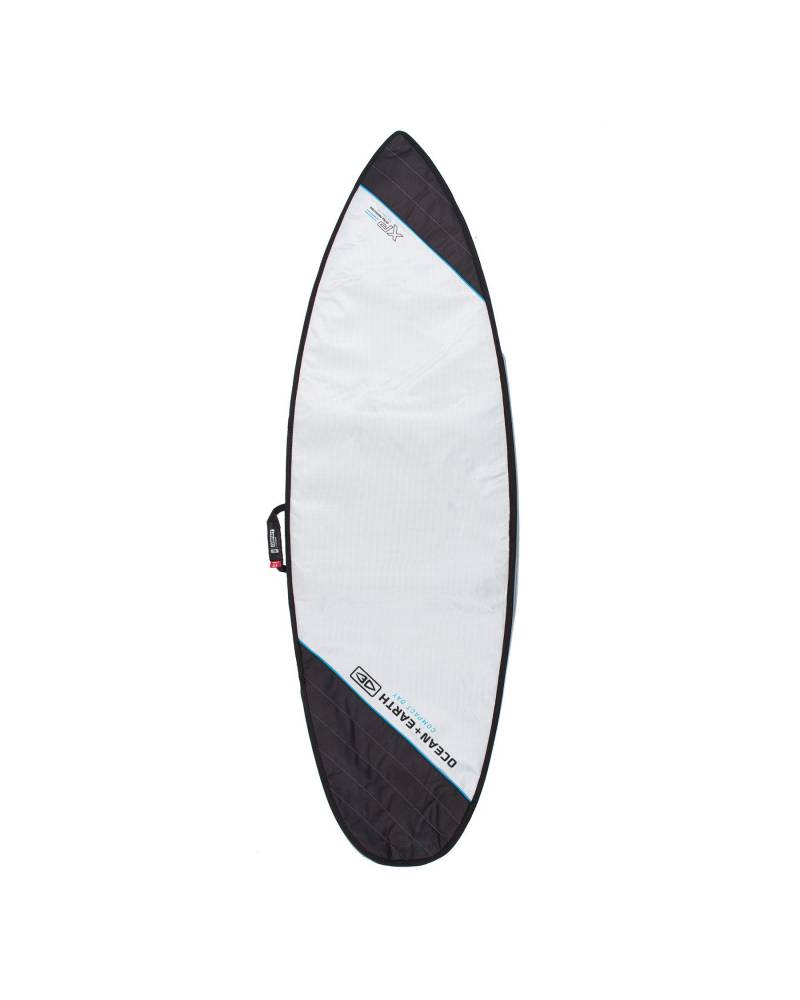 Compact Day Shortboard Cover - Silver / 6'8"