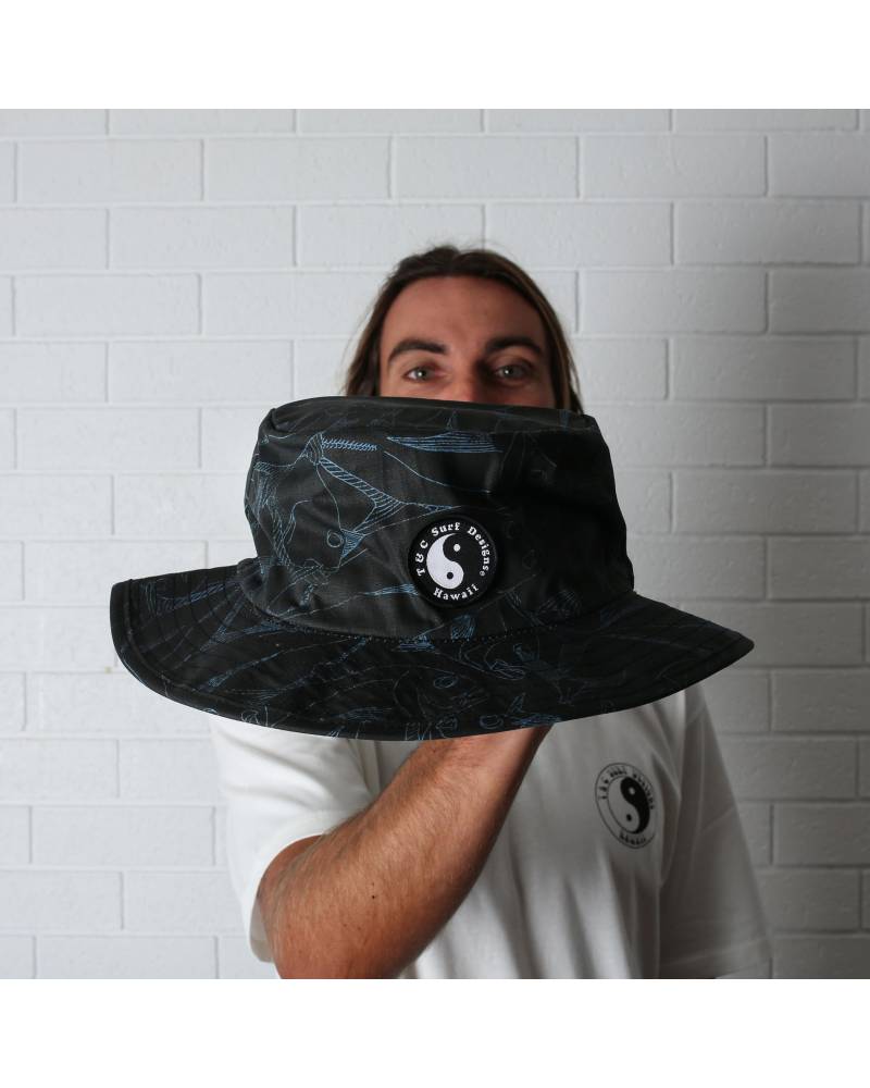 T&C Ulua Beach Hat - Black front