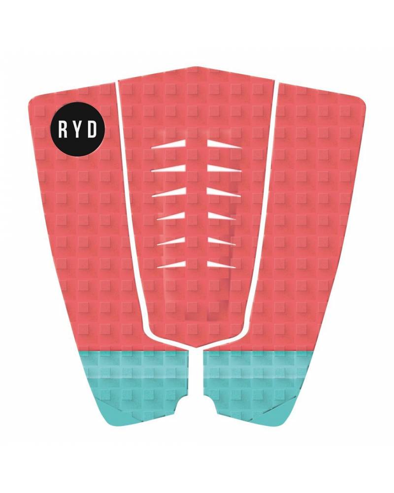 True 3 Piece Traction Square Groove - Coral/Aqua