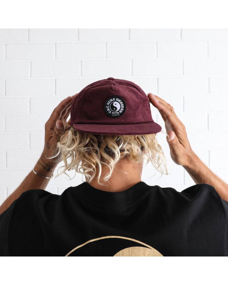 T&C Sunset Cord Cap - Burgundy on male
