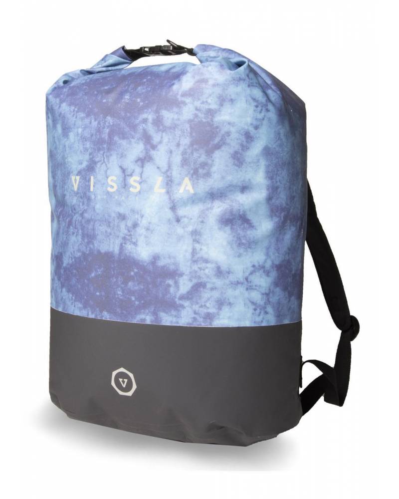 Vissla 7 Seas 35L Dry Backpack - Blue Tie Dye side