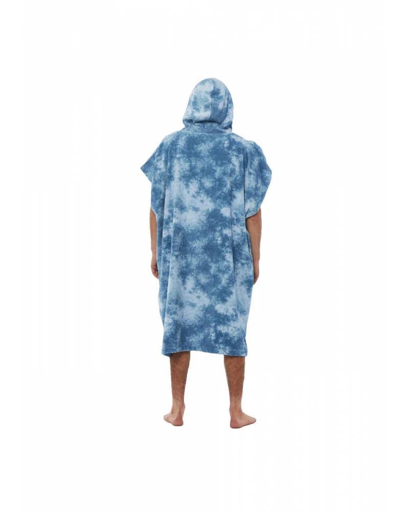 Vissla Changing Towel Poncho - Blue Tie Dye