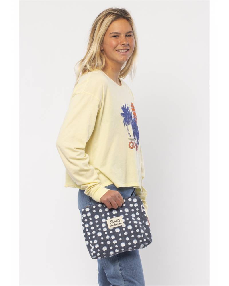Sisstrevolution Shores Bikini Bag - Indigo on model