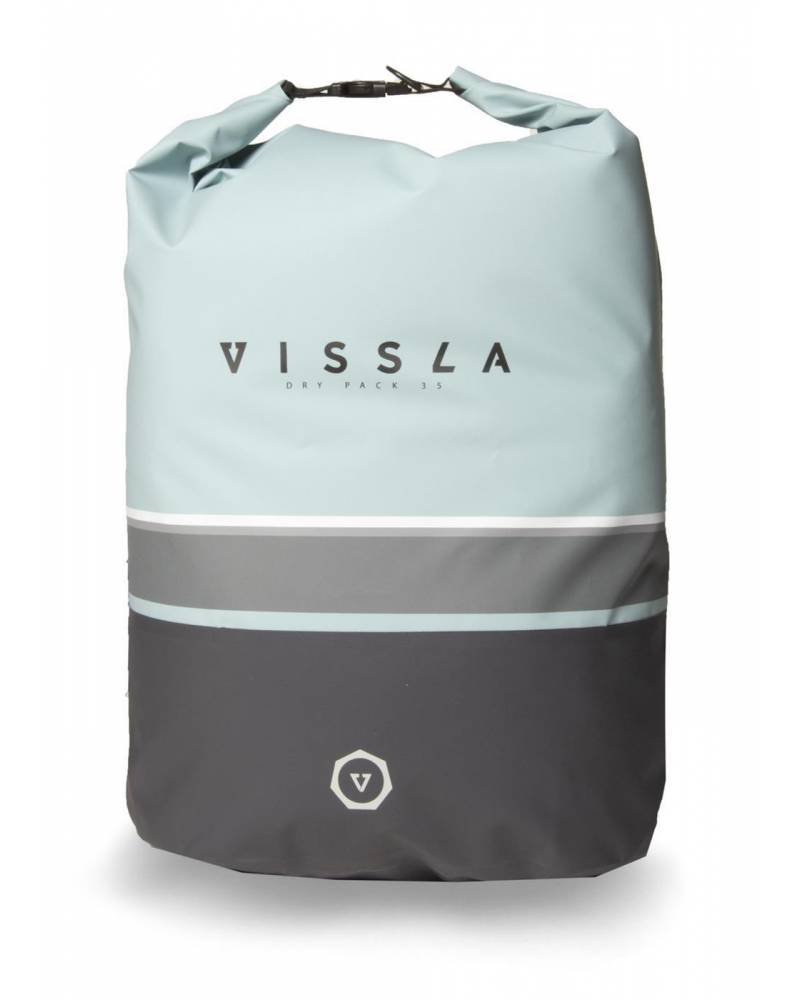 Vissla 7 Seas 35L Dry Backpack - Dusty Aqua front