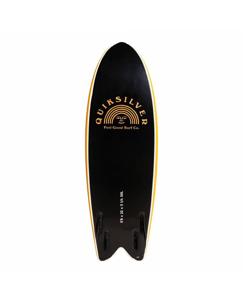 Marlin 5'8 Quad Bonzer Softboard - Pumpkin bottom