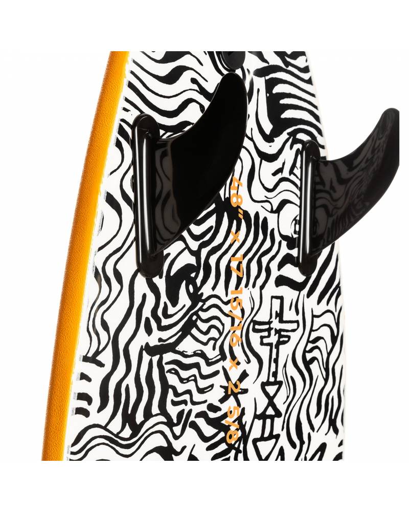 Quiksilver Grom Softboard 48" - Pumpkin fins and size