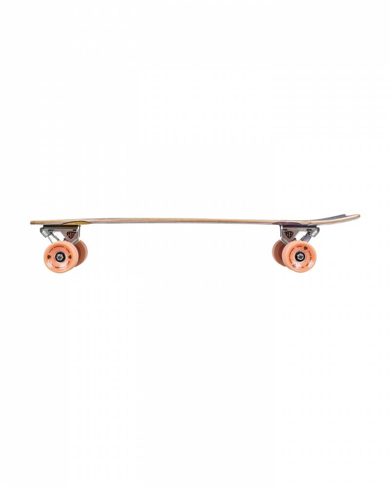 Quiksilver Mark Richards MR Edition Retro Cruiser Skateboard - Purple Yellow rail