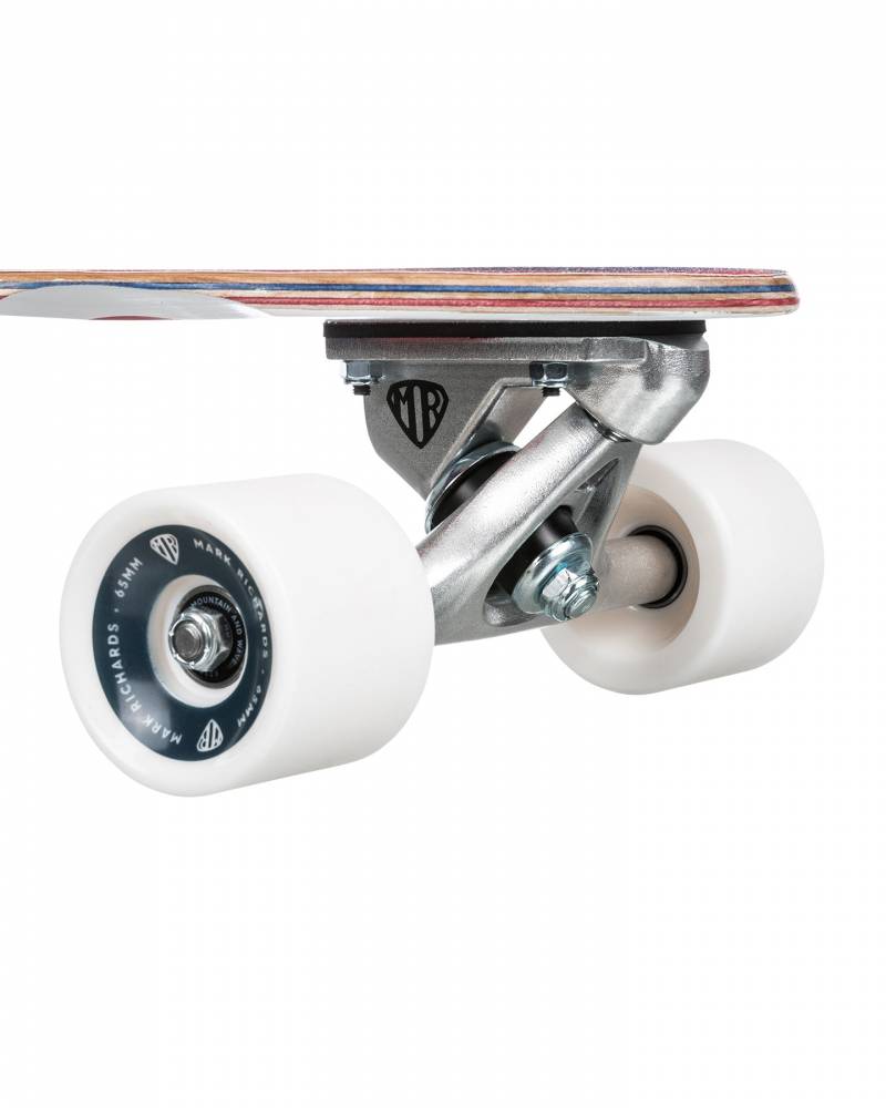 Quiksilver Mark Richards MR Edition Retro Cruiser Skateboard - White close up front