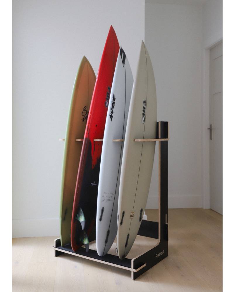 Formatt Q8 Freestanding Surfboard Rack - Black indoor