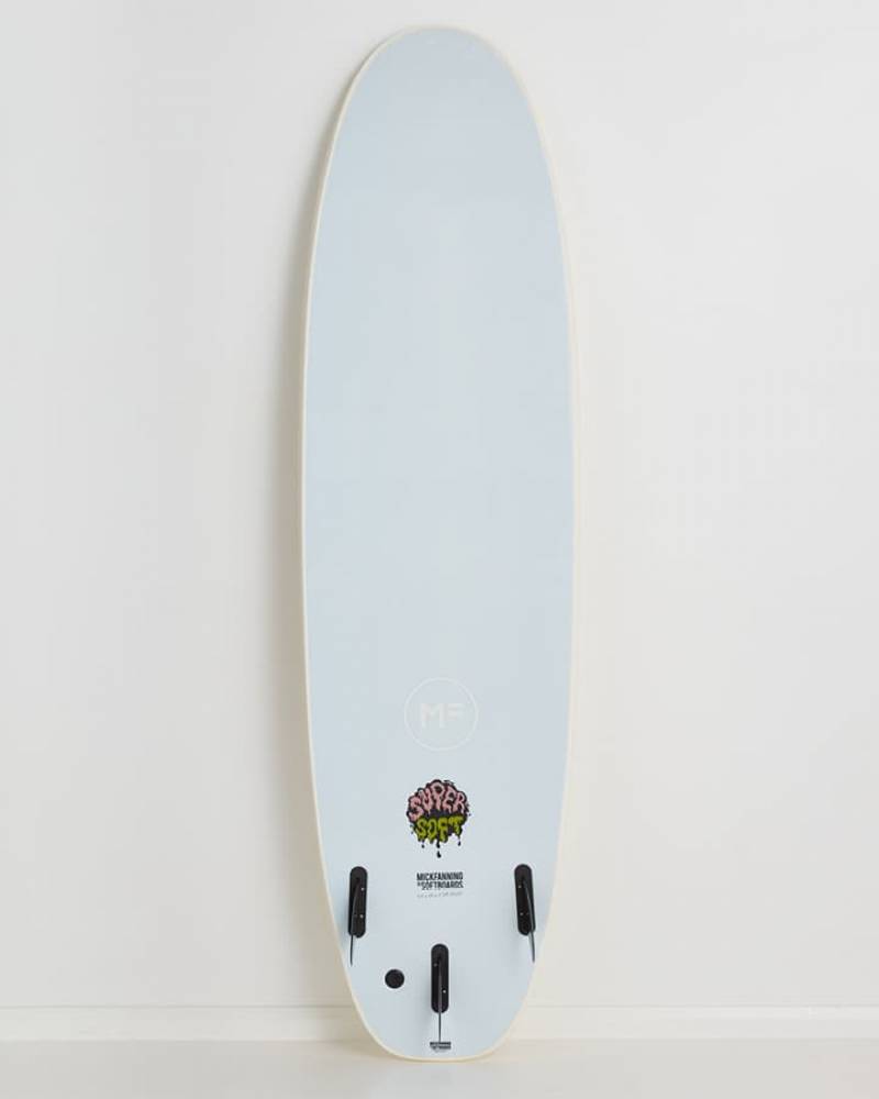 SUPERSOFT TRI 6'0 - WHITE/SKY bottom