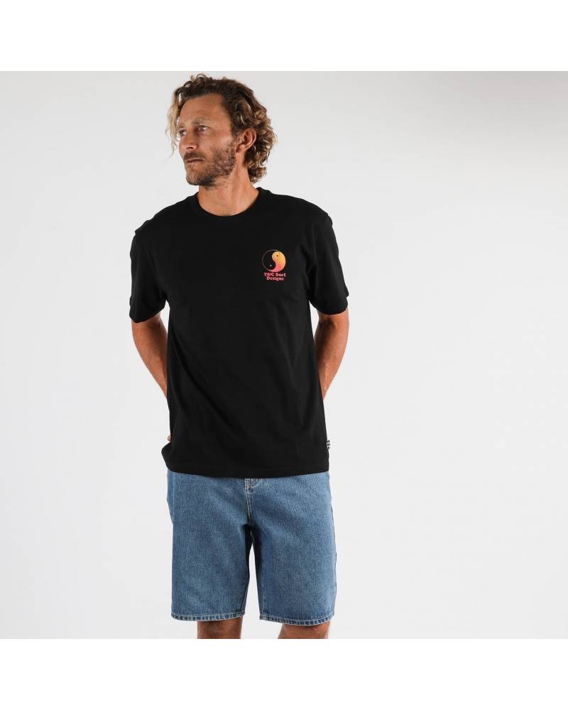 Retro Twin Tee - Black