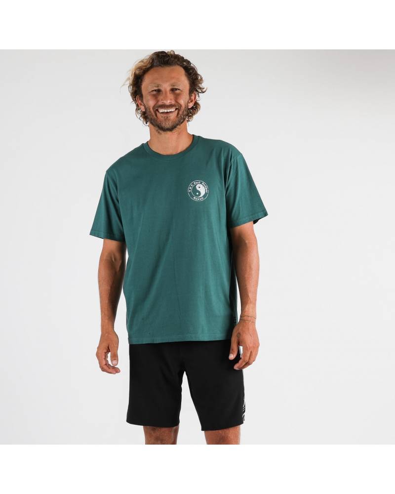 Monochrome Tee - Washed Emerald