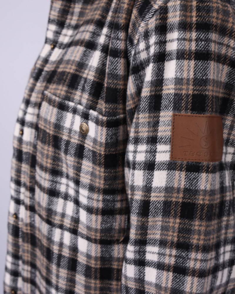 Canyon Sherpa Shacket - Charcoal