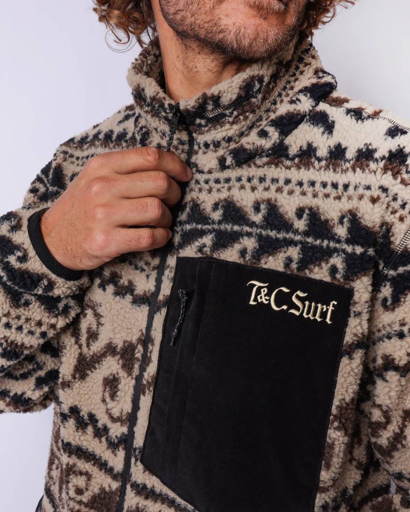Breaker Zip Thru Polar Fleece - Sand