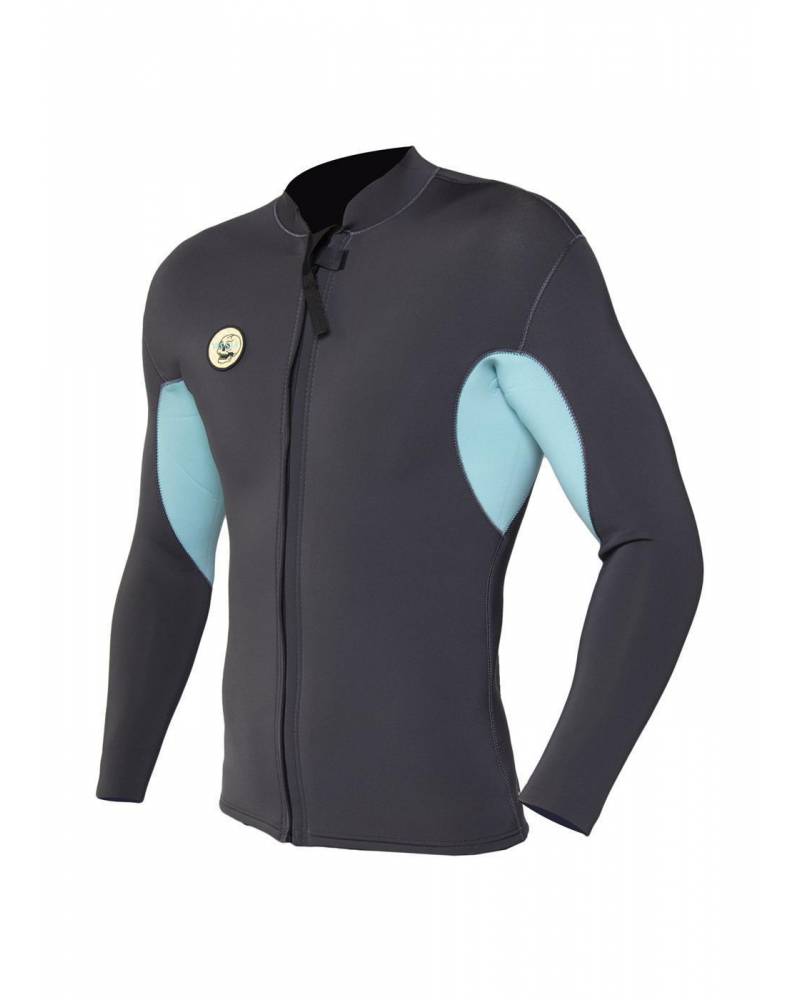 Solid Sets 2mm Front Zip Jacket - Phantom