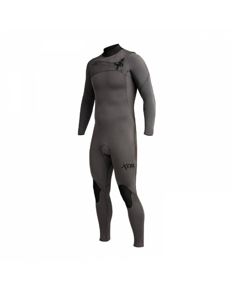 MENS COMP 2MM STEAMER WETSUIT CHARCOAL GREY