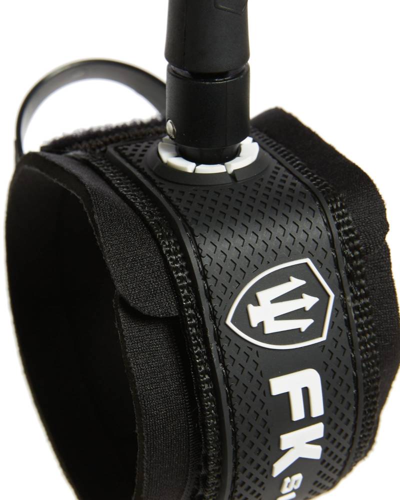 Close-up of black cuff