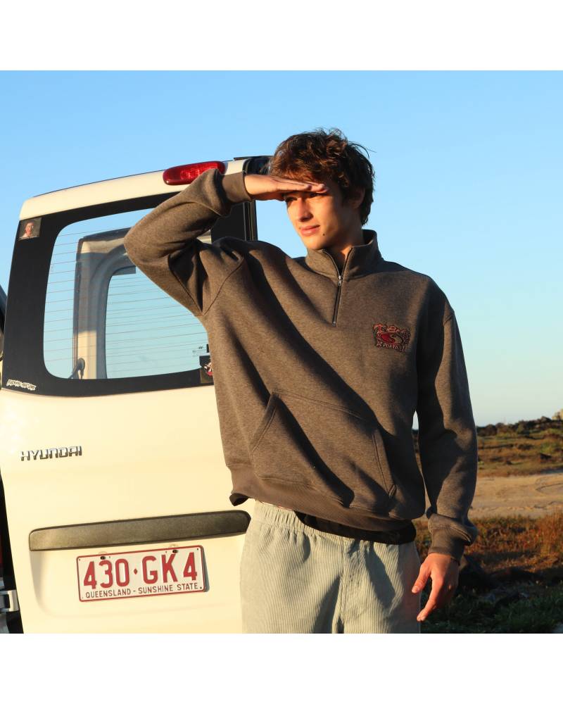 Thruster 1/4 Zip - Vintage Smoke