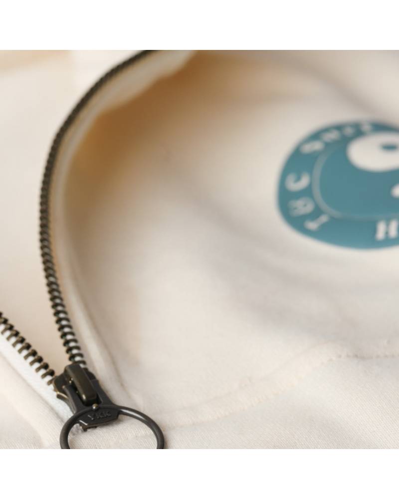 Retro Sun Half Zip Fleece - Snow
