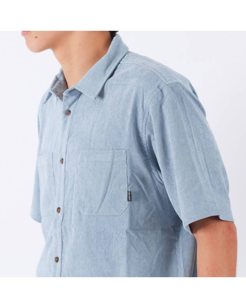 Side view of Whaler Cord S/S Shirt