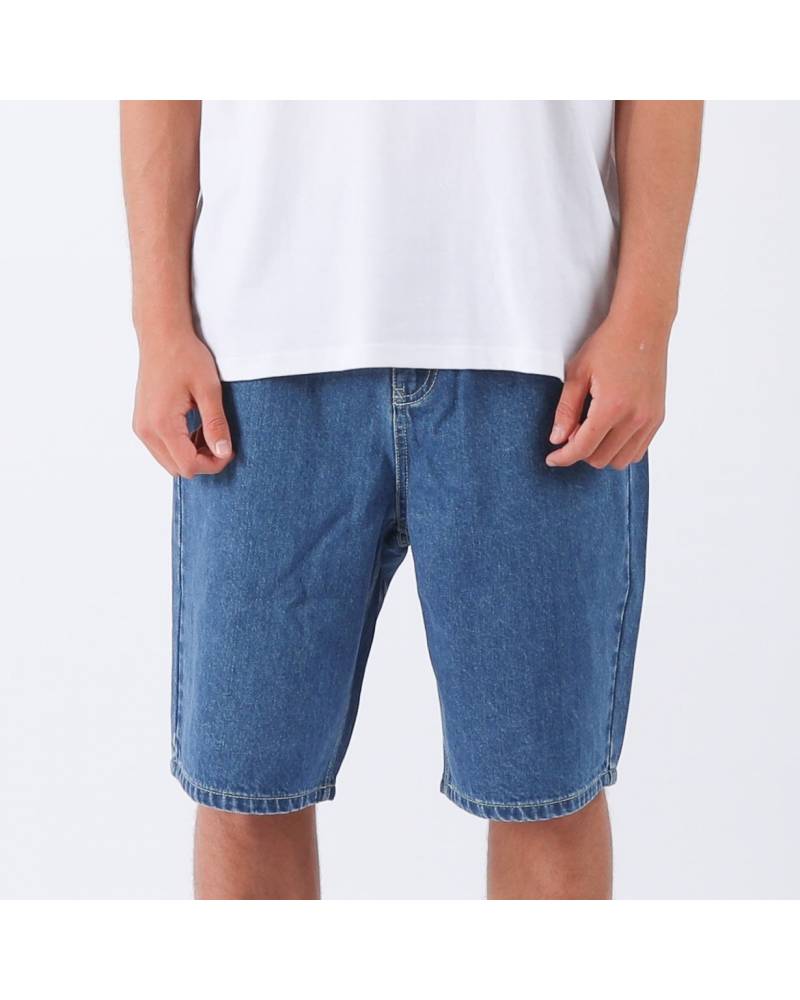 Thrift Denim Jort - Washed Blue